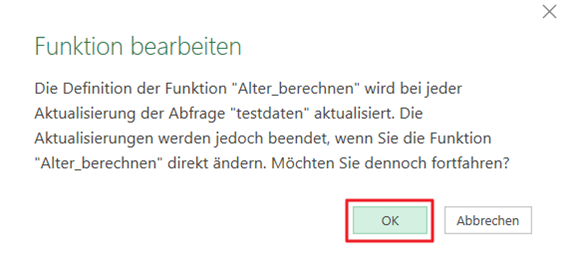 Ein weiteres Dialogfeld wird angezeigt, klicken Sie auf OK.