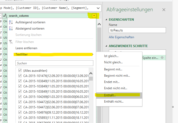 Von hier aus müssen wir unsere Variable «search_key» als Suchparameter in der «search_column» übergeben.